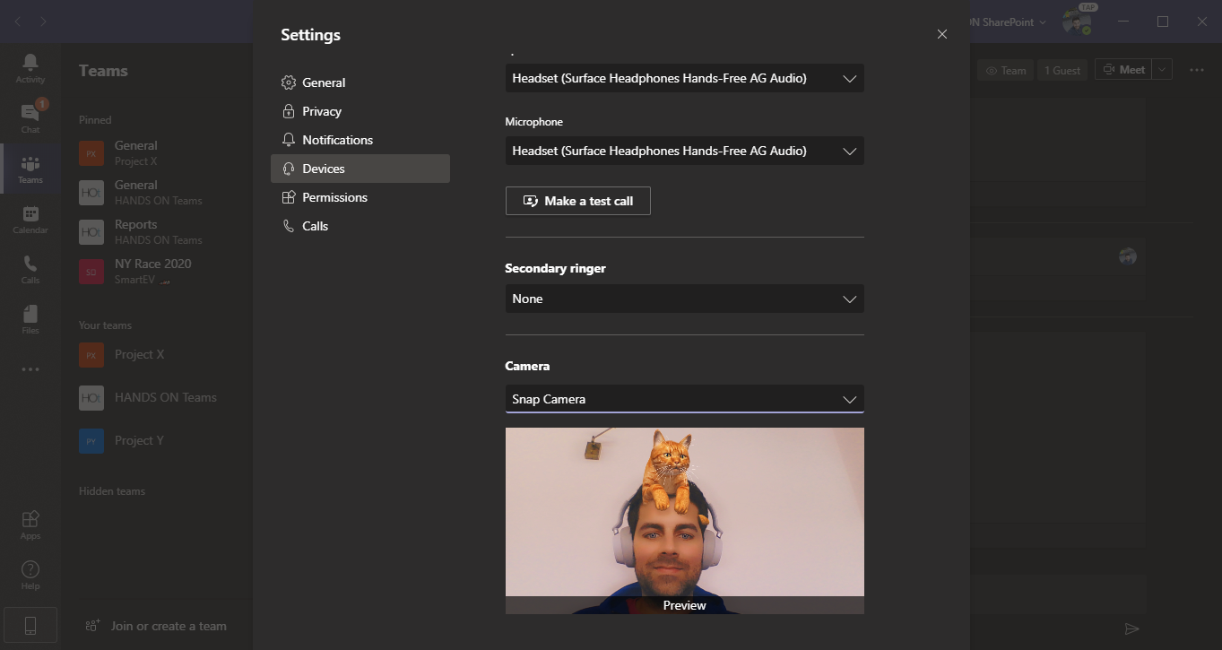 How to use special effects in Microsoft Teams meetings HANDS ON Teams